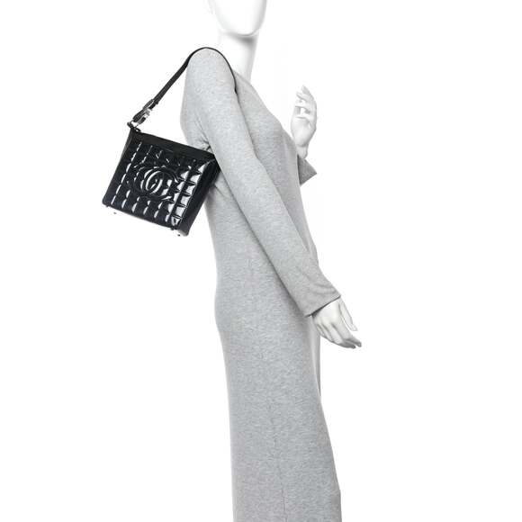 Chanel Patent Quilted Small Chocolate #239947C15B - Picture 2 of 10